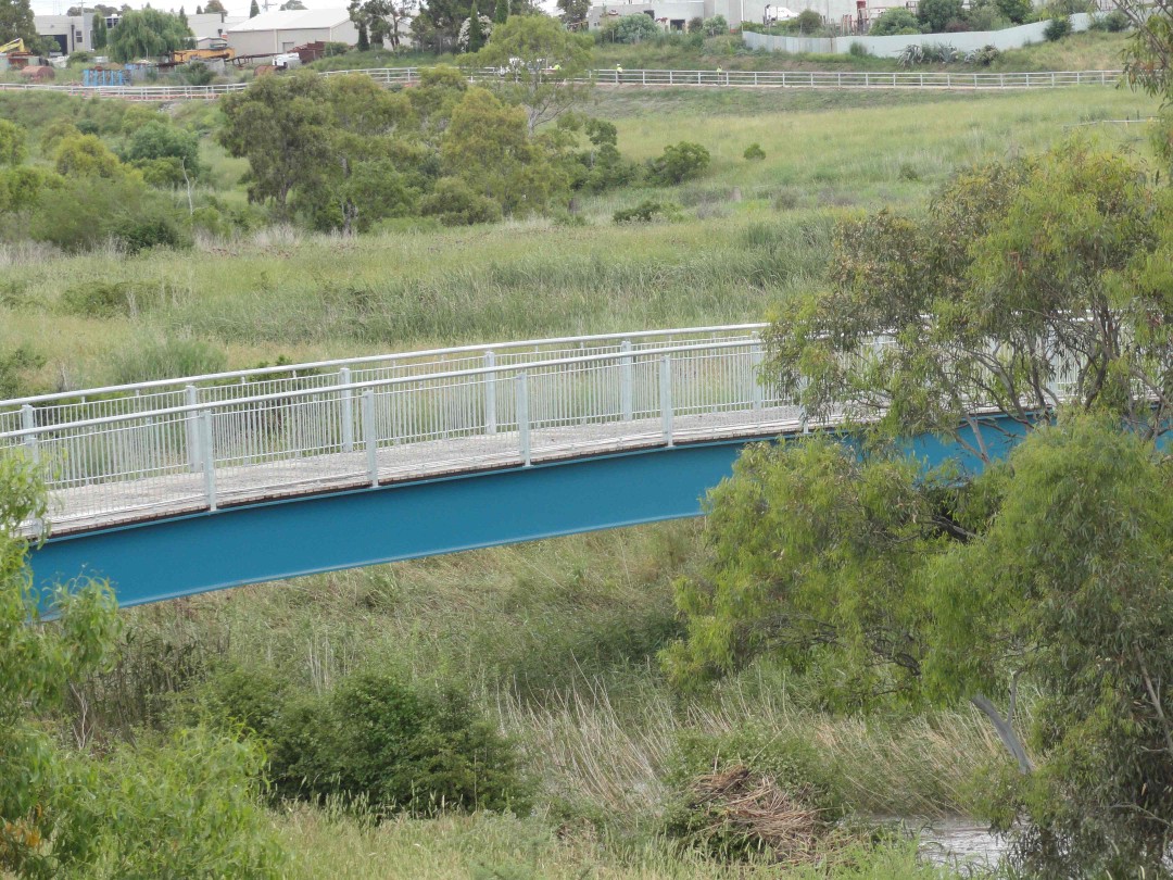 The new footbridge at Galada Tamboore