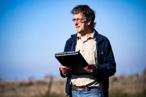 Doug Frood at Curly Sedge Creek. Photograph by Annette Ruzicka Photography.