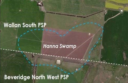 Hanna Swamp aerial map